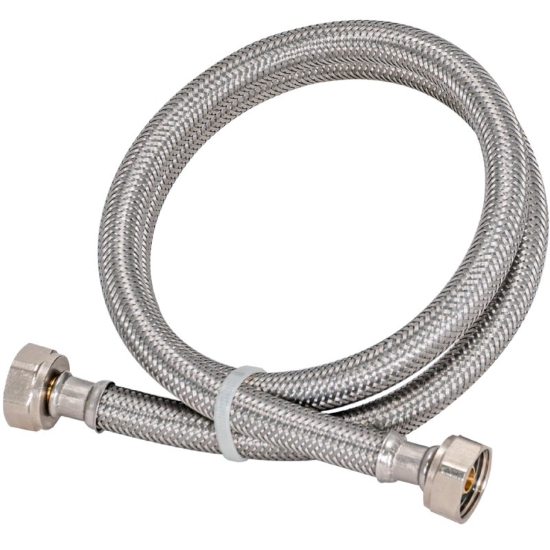 Eastman 36 Inch Steel-Flex Faucet Connector, Braided Stainless Steel Supply Line with 1/2 In. FIP Ends, 48020 - Image 1